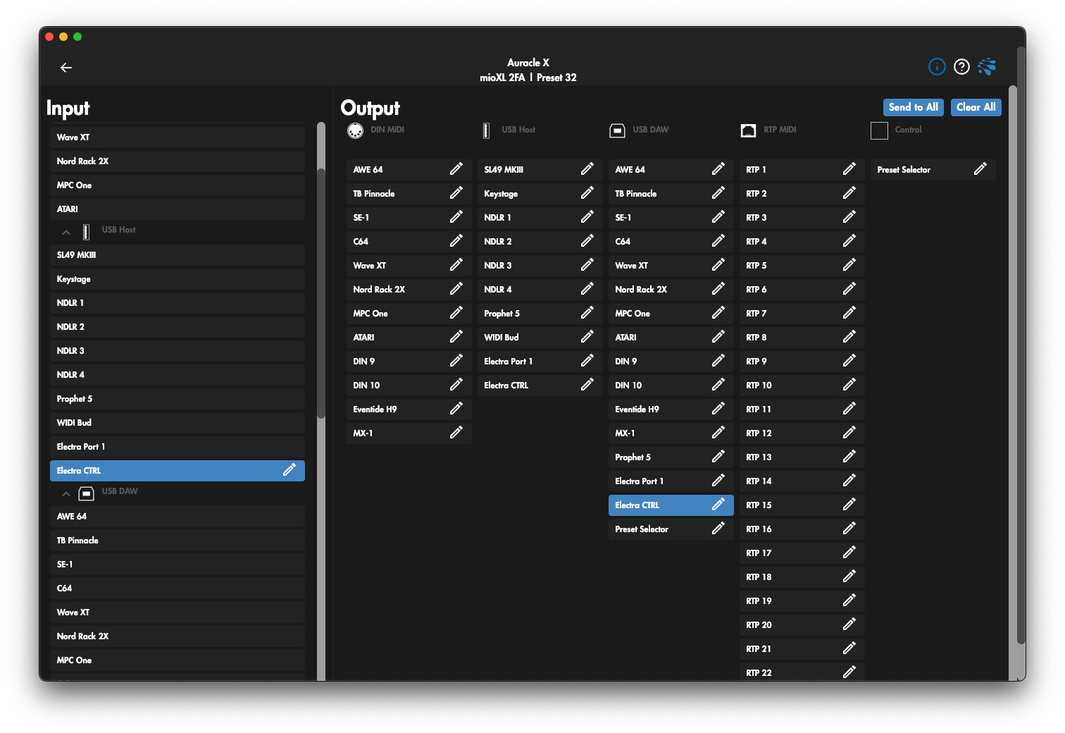 USB Host to DAW CTRL