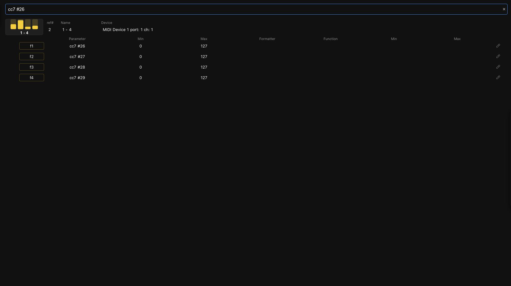 Controls search