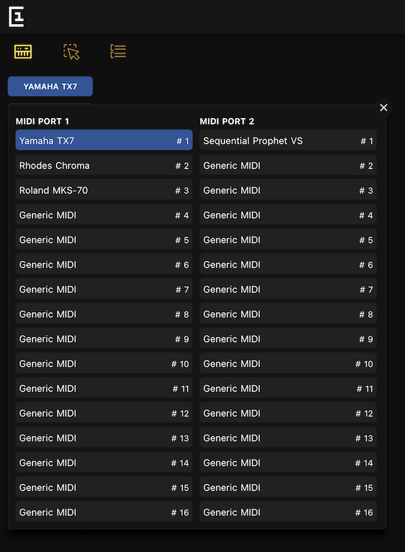 Device list