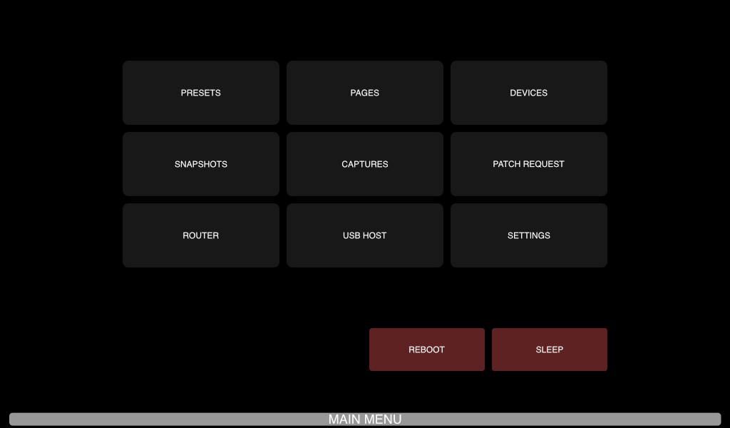 Main Menu