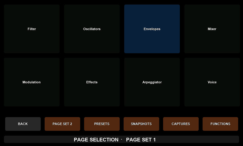 Page selection, page set 1
