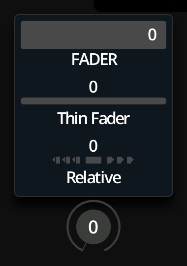 The faders tile opened