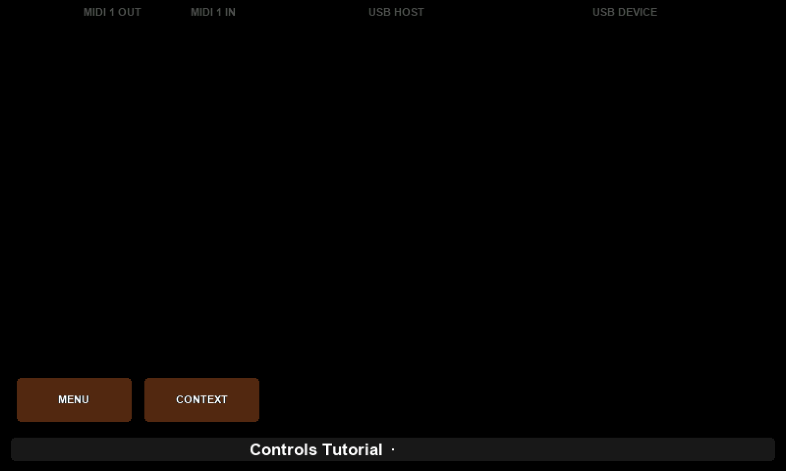 An empty preset on the Mini