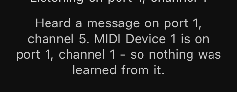 A message from another device