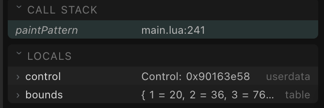 Stopped on the display thread