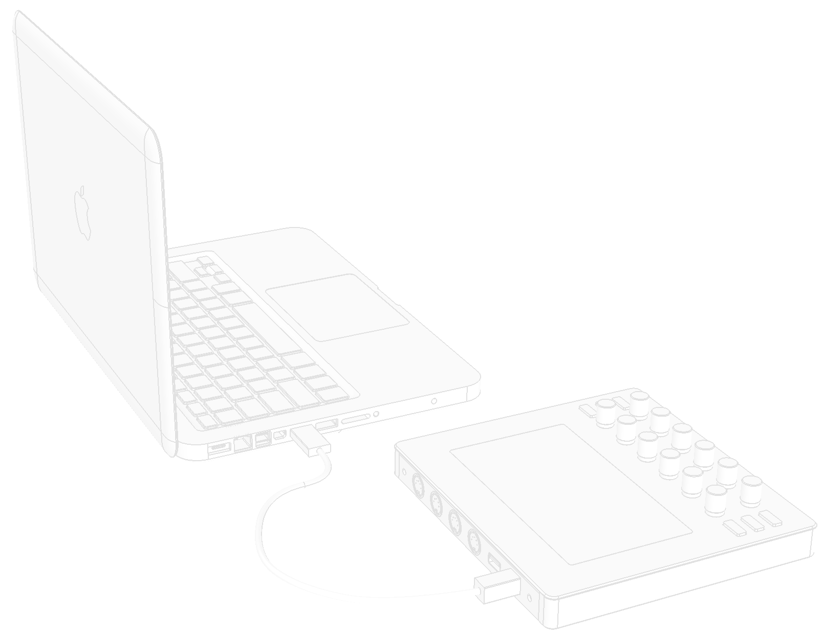 Electra One connected to a computer