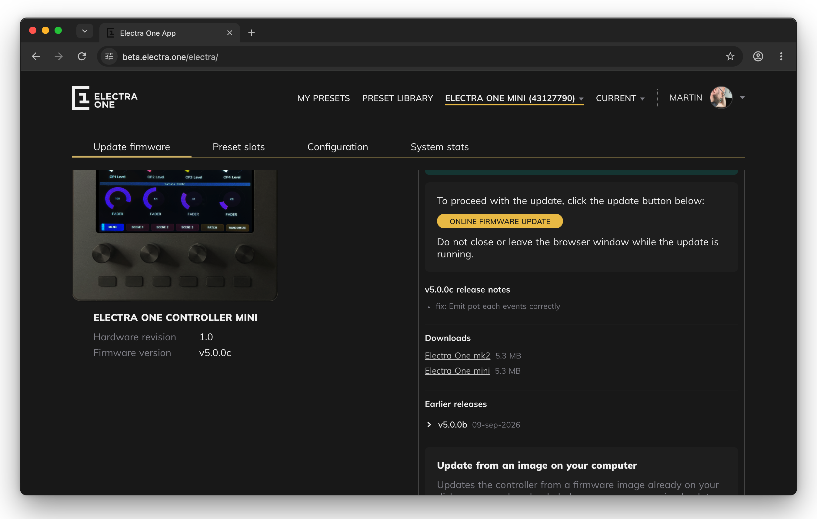 Where the firmware files are