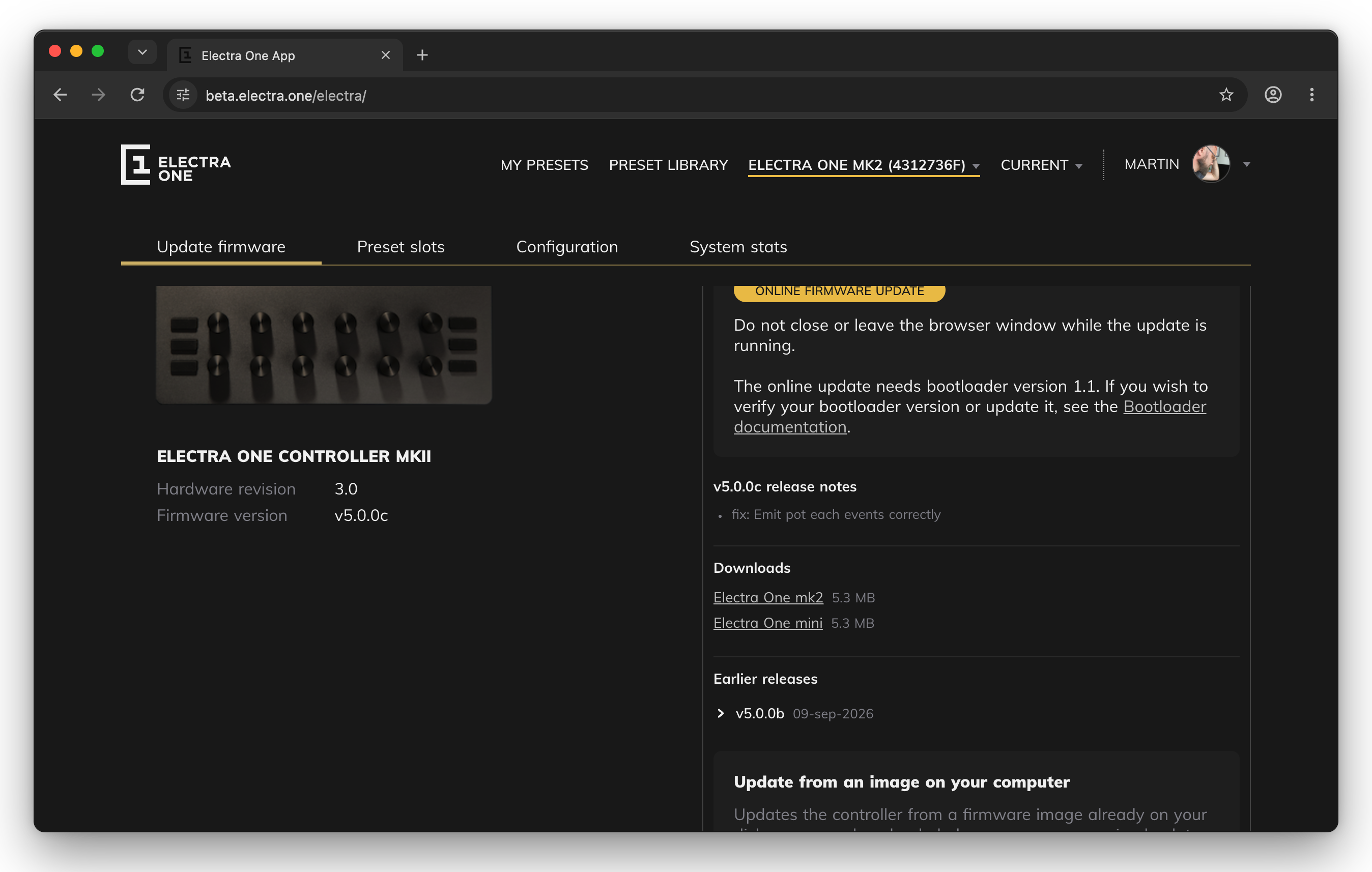 Where the firmware files are