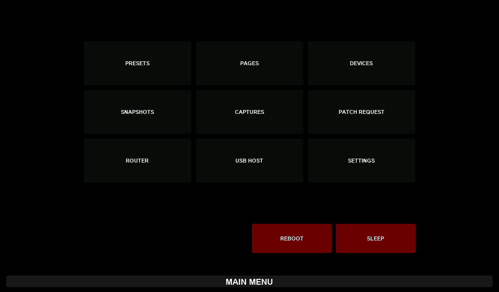 Main Menu