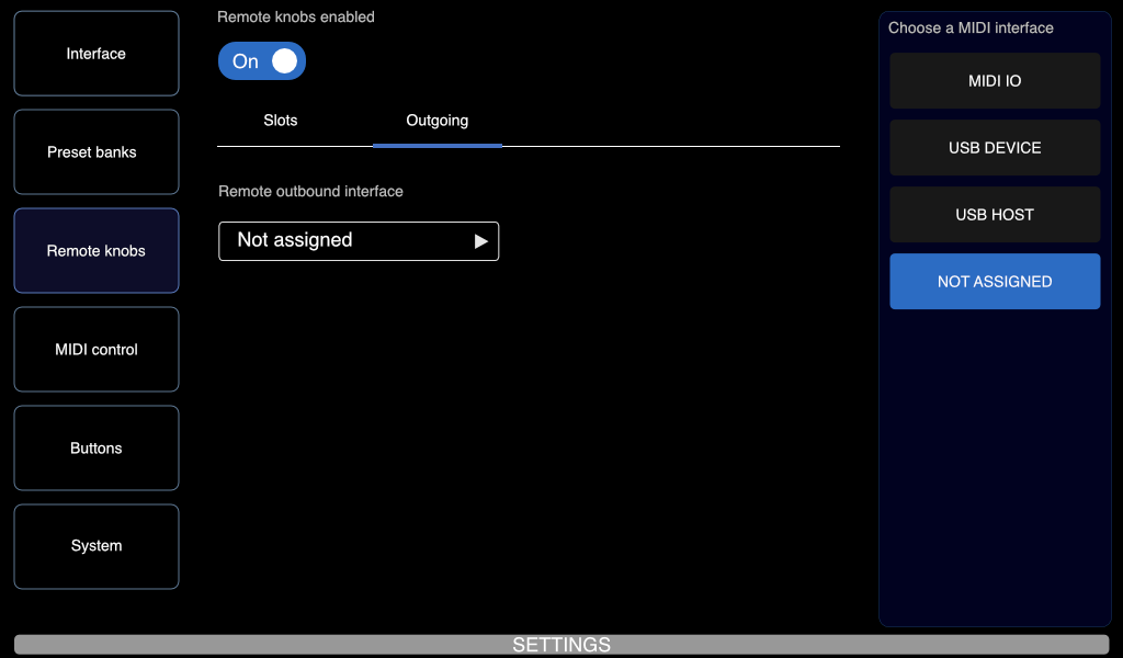 Outbound MIDI routing disabled