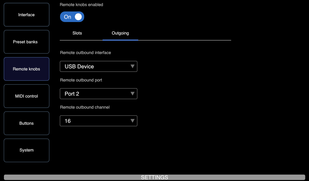 Outbound MIDI routing
