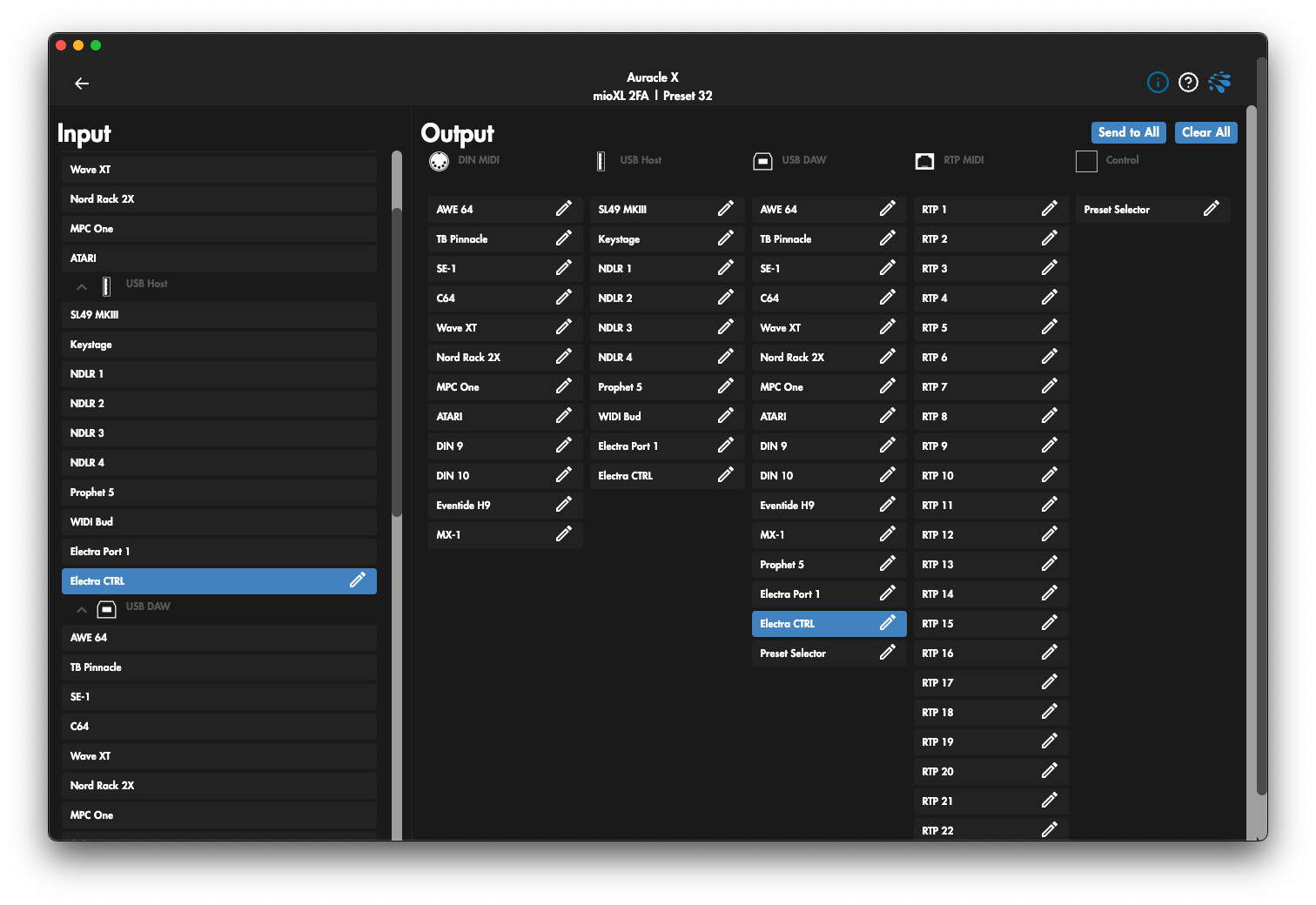 USB Host to DAW CTRL