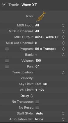 Track settings