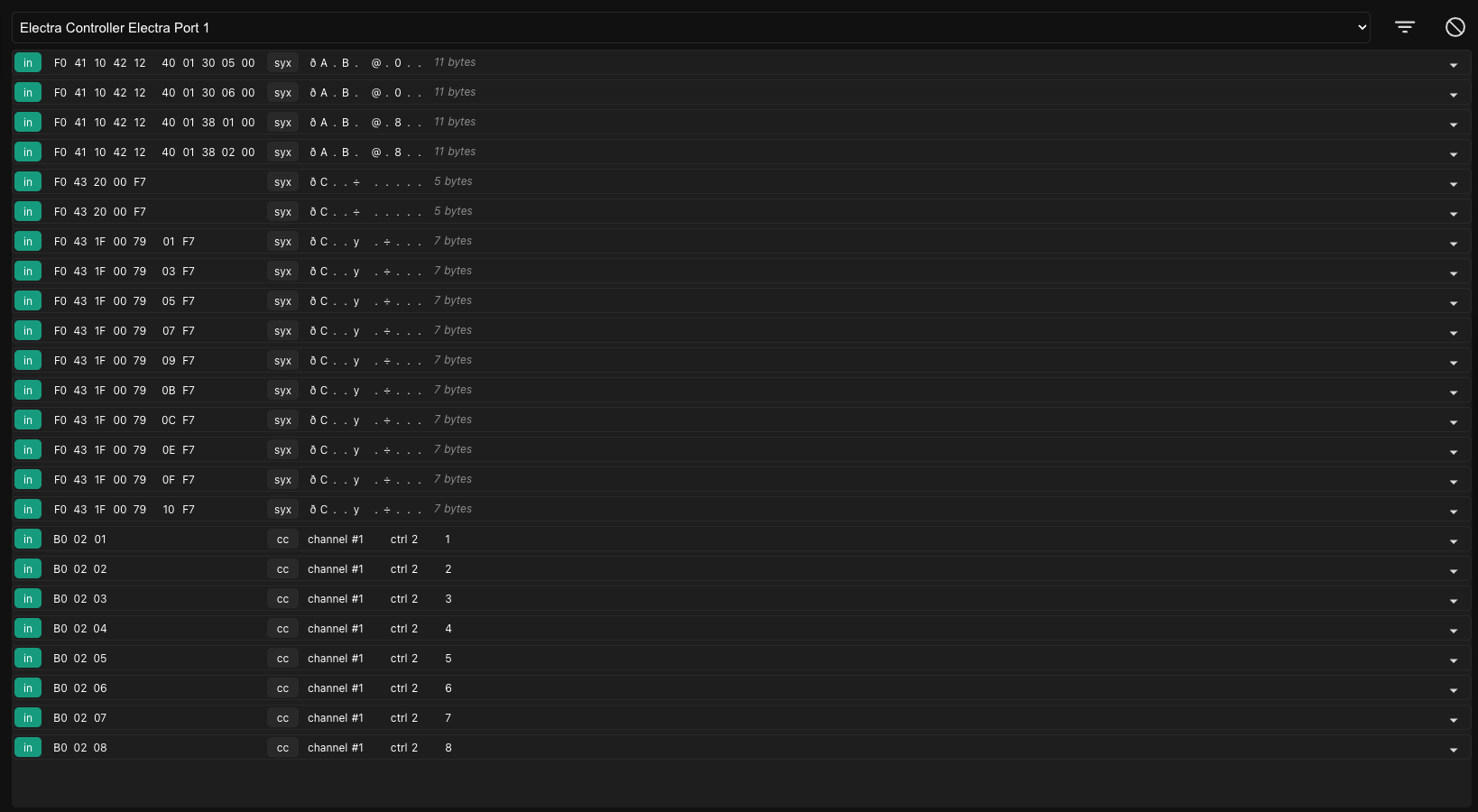 MIDI Console Monitor